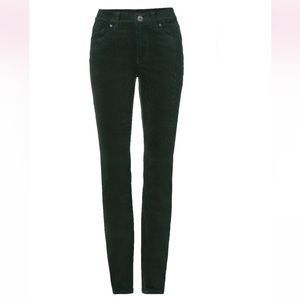 cabi High Skinny Corduroy, Spruce, size 8, Fall 2022